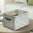 thumbnail image 1 of Gnmfd Steel Frame Desktop Storage Box, Multi-Purpose Organizer for Books Cosmetics Snacks Office Supplies Foldable Transparent Storage Basket for Kitchen Home Office Use, 1 of 4