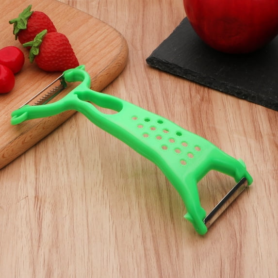 Gnmfd Thickened Double-Head Fruit and Vegetable Peeler, Stainless Steel Julienne Cutter for Carrots Cucumbers Potatoes, Multi-Functional Kitchen Tool for Meal Prep Cooking and Garnish