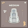 thumbnail image 1 of Gnmfd Three-Layer Mini Cake Pudding Muffin Mold Aluminum Alloy Multi-Tier Baking Pan for Wedding Birthday Party Desserts Non-Stick Stable Layer Easy Demould, 1 of 9