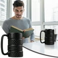 thumbnail image 1 of Gnmfd Tire Ceramic Mug Large Capacity Coffee Cup, Unique Office Desk Mug for Coffee Tea Hot Chocolate, Novelty Gift Cup for Birthday Holiday Party Home Use Beverage Drinking, 1 of 9