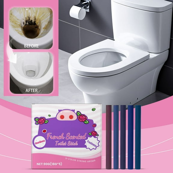 Gnmfd Toilet Tank Cleaner Stick Drop-In Long-Lasting Bathroom Freshener for Automatic Cleaning, Concentrated Deodorizer Tablets for Toilet Bowl Drains Home Use