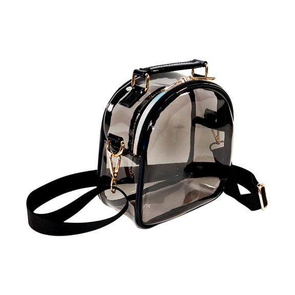 Gnmfd Transparent Crossbody Bag For Women PVC Jelly Shoulder Purse Closet Organizers And Storage Travel Shopping Handbag Christmas Gifts For Women Teens Fashion