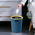 thumbnail image 1 of Gnmfd Trash Can Large Kitchen Plastic Waste Basket, Round Lidless Home Garbage Bin for Bedroom Bathroom Office Study Room, Multi-Room Corner Use, 1 of 6