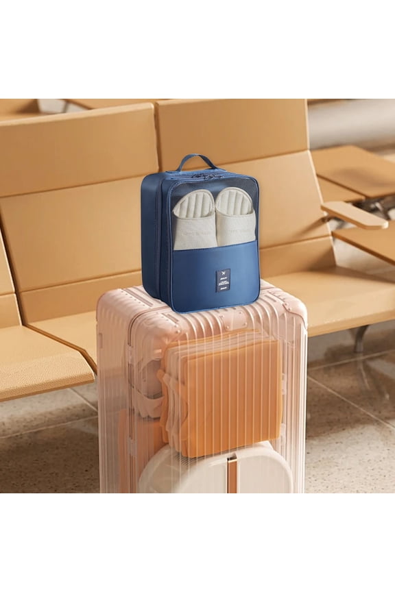 Travel Shoes Storage Bag Waterproof Pouch Holds 3 Pairs of Shoes for Men Women, Large Capacity Organizer for Luggage, Gym, Camping, Daily Use, Closet Storage and Travel Essentials