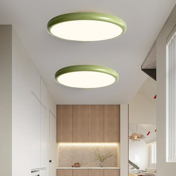 Gnmfd Tris Color LED Ceiling Light 11.81" Eye Protection Cream Breezes Lamp, LED Lights for Bedroom, Study, Living Room, Modern Simples Main Ceiling Light for Full Spectrum Room Lighting