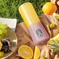 thumbnail image 1 of Gnmfd USB Charging Portable Blender Juicer Cup with 6 Stainless Steel Blades, Handheld Smoothie Maker for Shakes, Fruits, Vegetables, Travel, Home, School, Easy Cleaning, Compact Nutrition, 1 of 7