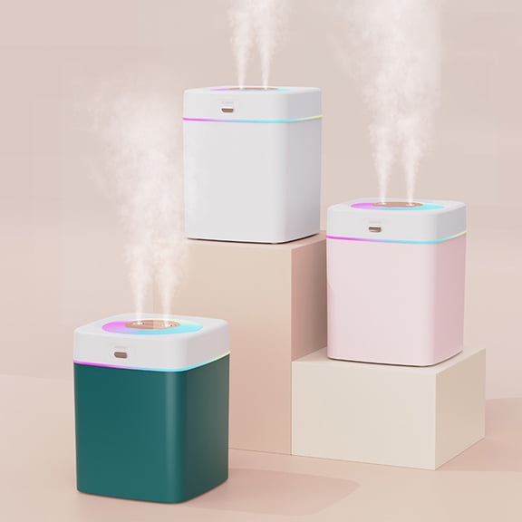 Gnmfd USB Humidifier Cool Mist Mini Portable Air Moisturizer for Bedroom Office, Desktop Humidifier for Plants, Home Travel Car, Quiet Operation, Easy Refill, Clean, Fresh Air, Dry Skin Relief