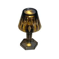 Gnmfd Vintage LED Night Light Acrylic Table Lamp European Style Flameless Decorative Lamp for Dining Room Bedroom Living Room Holiday Party Christmas Lights Ambient Home Decor