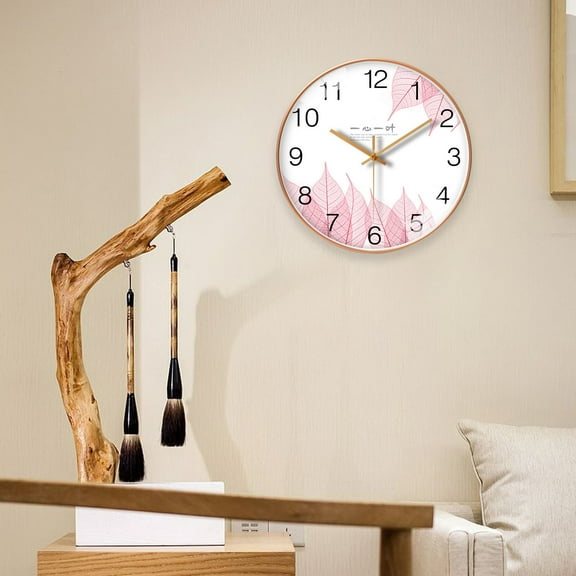 Gnmfd Wall Clock Silent Non-Ticking Battery Operated 8 Inch Quartz Decorative School Office Home Kitchen Bedroom Easy Read Modern Arabic Numerals Timepiece Living Room Decor