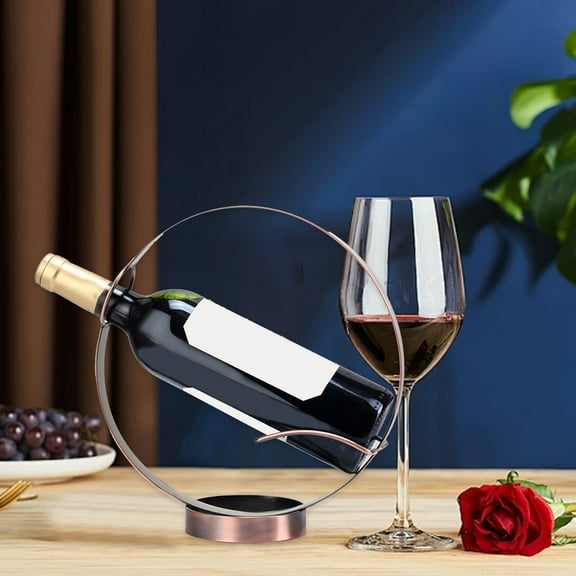 Gnmfd Wall Mounted Metal Wine Rack European Style Iron Bottle Holder for Home Bar Kitchen Restaurant Space Saving Decorative Wine Cabinet Organizer Display