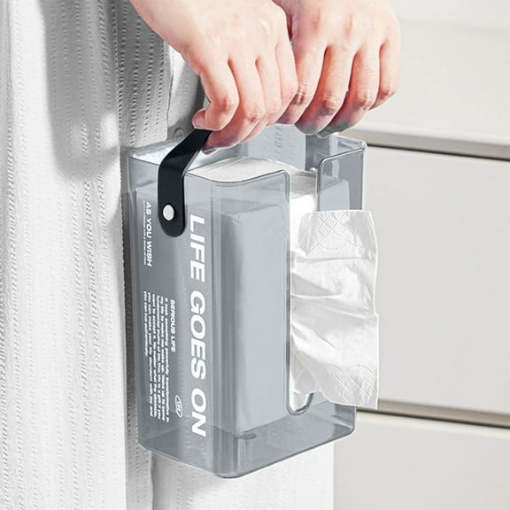 Gnmfd Wall Mounted Paper Towel Holder Storage Organizer No Drill Bathroom Toilet Tissue Box Waterproof Roll Paper Storage Containers for Kitchen Washroom Storages Storage Bins Storage Shelf