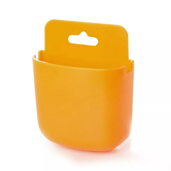 Gnmfd Wall Mounted Remote Control Storage Box, Self-Adhesive Multifunctional Rack for Phones, Pencils, Small Items, Space-Saving Bathroom and Office Organizers and Storage Solution