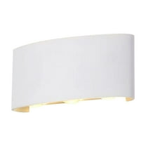 Gnmfd Wall Sconces Indoor Wall Light Double Head LED Wall Lamp Warm White Modern Down Lighting Curved Wall Lights Bedroom Hallway Living Room Hotel Home Decor Lighting Fixtures for Reading Relaxing