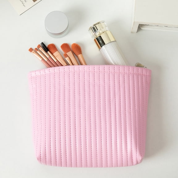Gnmfd Waterproof Knitted Cosmetic Bag, Portable Makeup Pouch Zipper Organizer for Travel, Commuting, Daily Essentials, Multi-Purpose Coin Purse, Pencil Case, Pantry Organizers and Storage