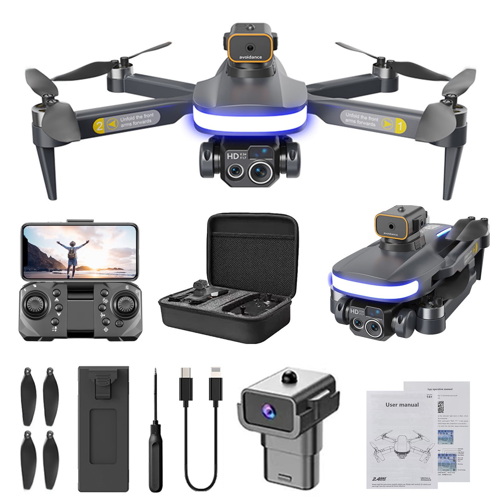 Ninja Dragons Powerful 5G WiFi FPV Drone with 4K HD Camera main image 0