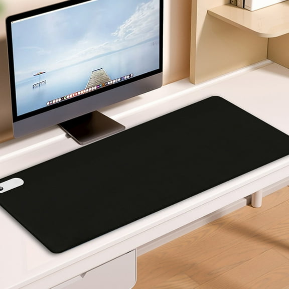 Gnmfd Winter Heated Desk Mat with Hand Warmer, Large 31.5"x13" Office Heating Table Pad Mouse Pad with Adjustable Temperature and Auto Shut Off, Warm Desk Accessory for Home Office Dorm