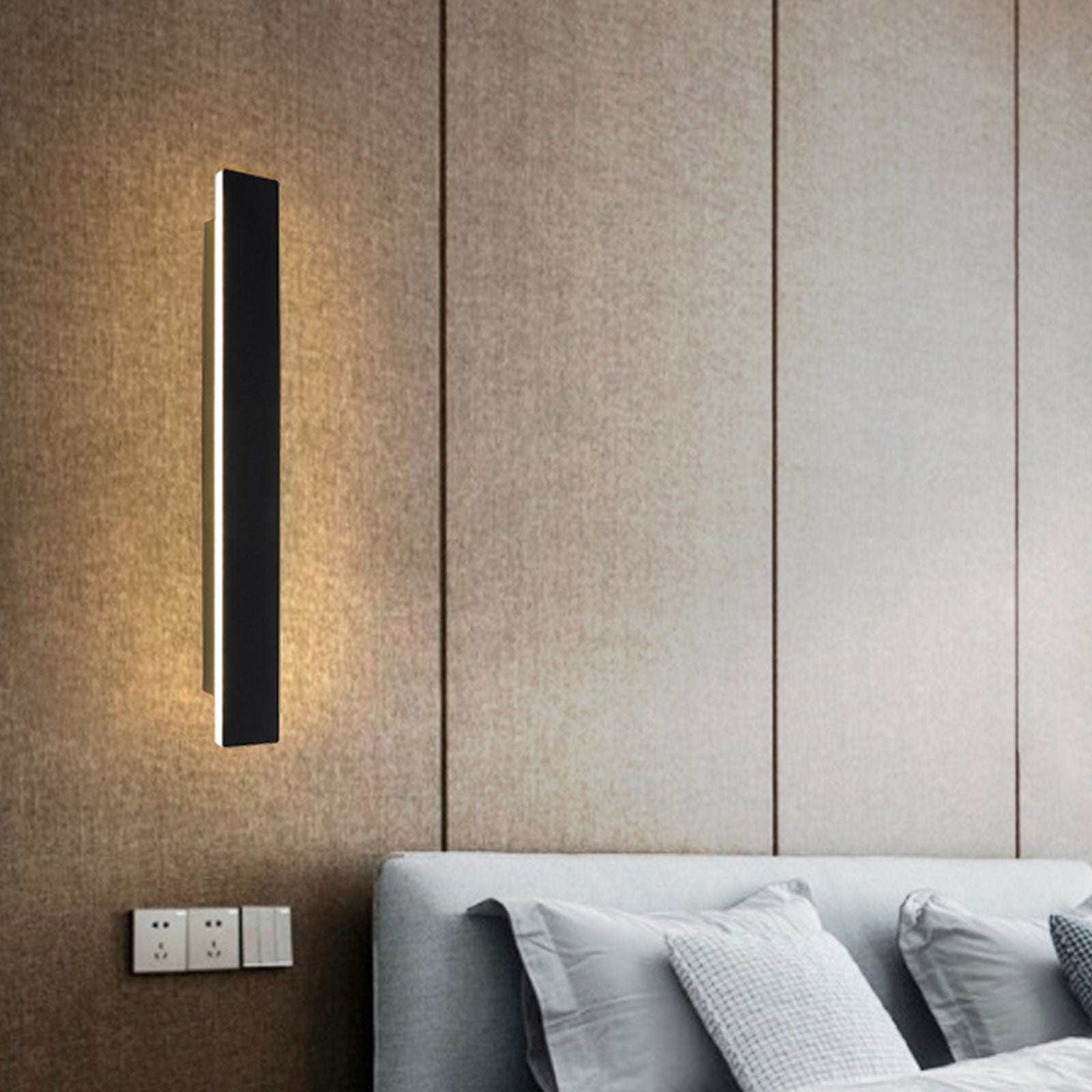 Gnmfd Wired Metal Wall Light Modern LED Wall Sconce Warm Light for Living Room Bedroom Bathroom Corridor Doorway Stairs, Elegant Home Decor, Ambient Lighting Fixtures