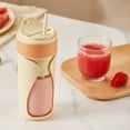 thumbnail image 1 of Gnmfd Wireless Portable Juicer Cup 450ml Rechargeable Type-C, Multifunctional Fruit Vegetable Ice Blender for Smoothies Shakes Drinks for Home Travel Office Use, 1 of 6