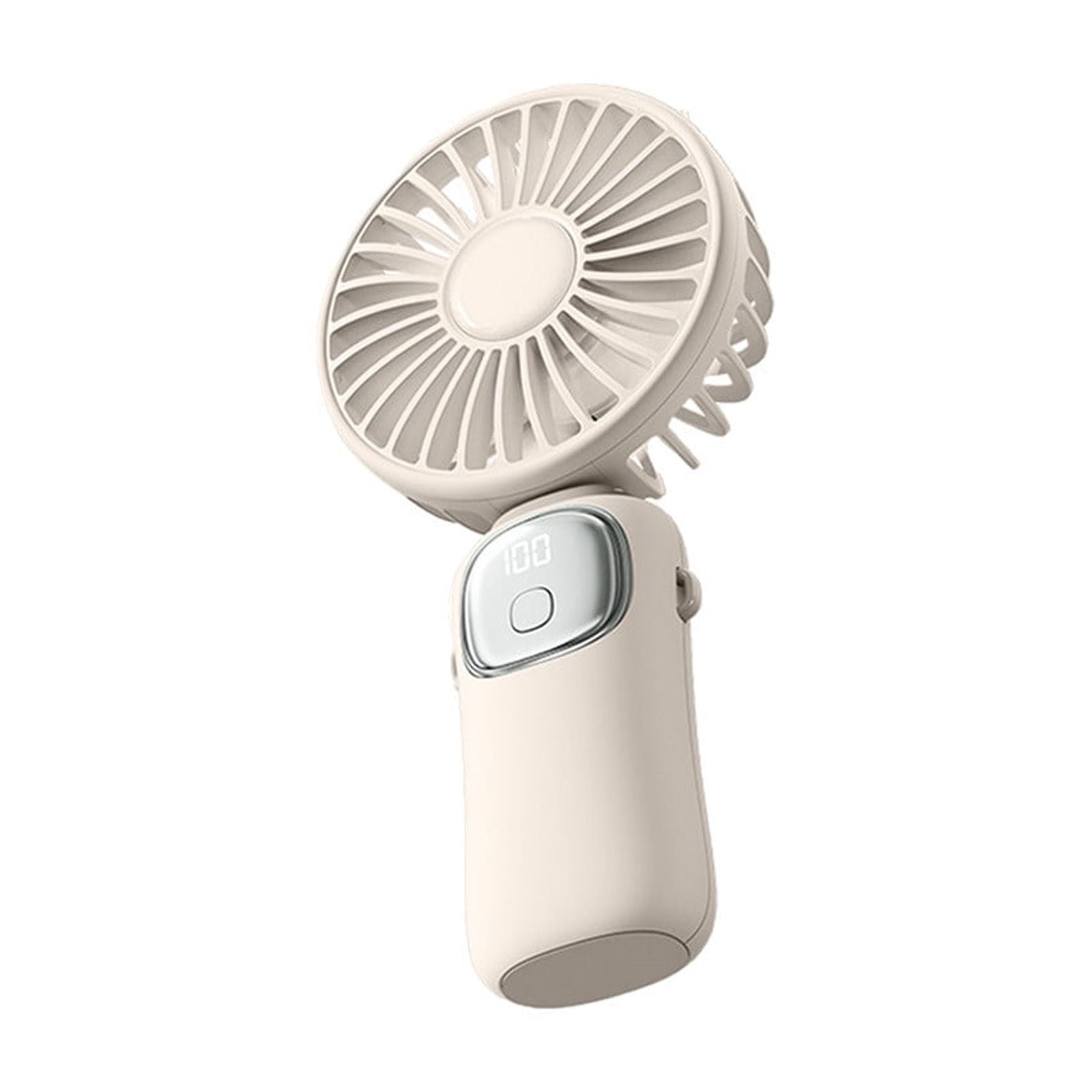 Gnobogi Folding Digital Display Handheld Fan Desktop Small Fan USB