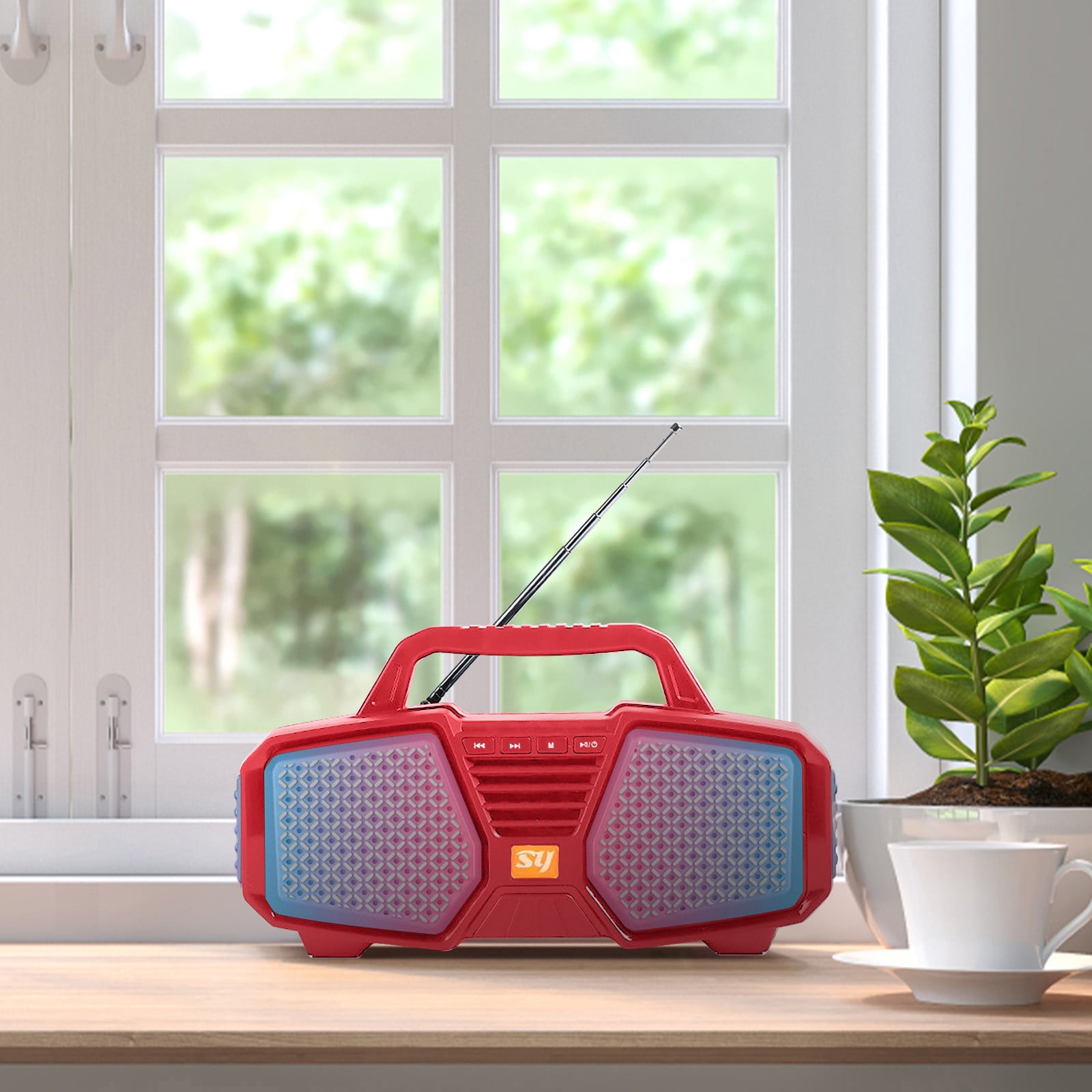 Gnobogi Portable Lights Bluetooth Audio Portable Speakers Indoor And