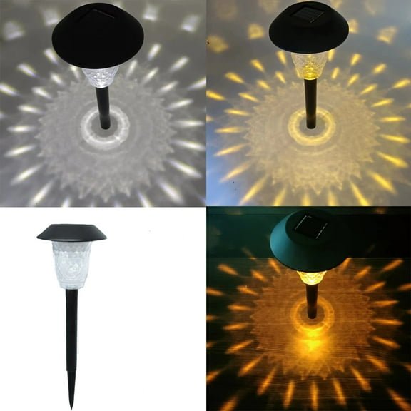 Gnobogi Solar Street Light - Solar Street Light Against A Variety Of Extremis Weather, Automatic On/off, Garden Lights Solar Powered for 8-10 Hours, Courtyard Sidewalk Clearance