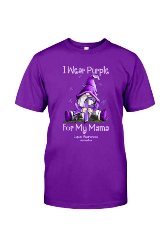 Gnome 2 I Wear Purple For My Mama Classic T-Shirt