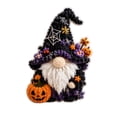 thumbnail image 1 of Gnome 3D Fabric Poke Art Kitwith Crochet Pumpkin and Web Hat, for Front Door and Table Display, Fall Home Decor, 1 of 1