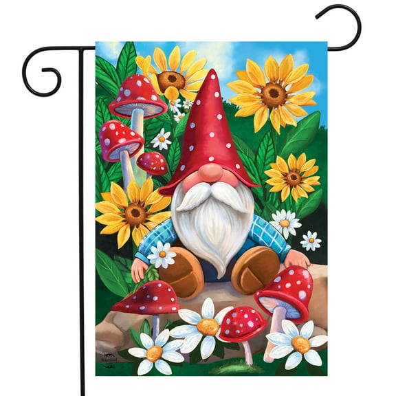 Briarwood Lane Gnome And Garden Summer Garden Flag