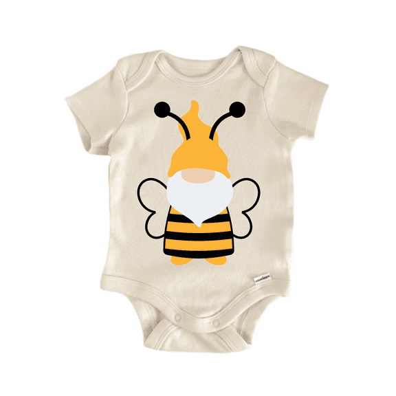 Gnome Bee Honey Hive Newborn Baby Bodysuit