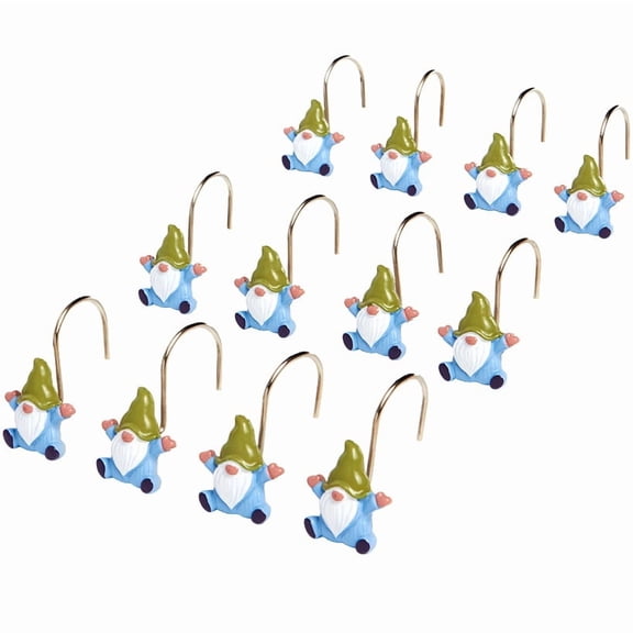 Spring Gnome Shower Curtain, Hand Towels, Valance or Hooks