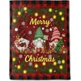 thumbnail image 1 of Gnome Christmas Decorative Throw Blanket, Gingerbread Tree Snowflake Print Decoration, Soft Flannel Winter Blankets for Couch Bed Sofa, Holiday Home Decor, Xmas Festival Gifts, 1 of 5