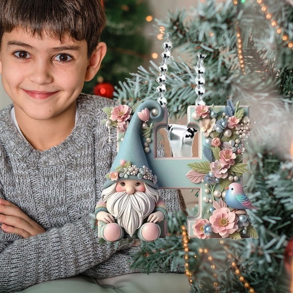 Gnome Christmas Ornaments,Gnome Letter Hanging Ornaments,Hanging Gnome Decor forEaster Spring Tree ,Decoration Gnomes Bunny Doll ,Hanging Craft Easter Party Supplies, Gnome Christmas Decor