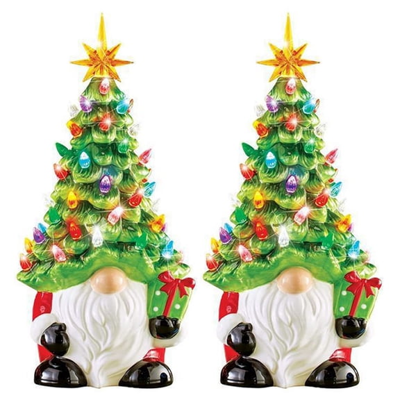 Gnome Christmas Tree, Lighted Christmas Gnomes Decorations, Faceless Old Man Christmas Tree, Mini Holiday Decor
