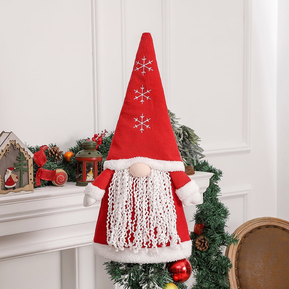 Gnome Christmas Tree Topper Large Gnome Doll Ornament Christmas Tree