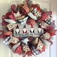 thumbnail image 1 of Gnome Christmas Wreath for Front Door, Creative Hanging with My Gnomes Wreath, 19.69Inch Vintage Christmas Decorations, 1 of 3