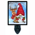 thumbnail image 1 of Gnome Decorative Photo Night Light Plus One Extra Free Switchable Insert. 4 Watt Bulb. Image Title: Reindeer Gnome., 1 of 3
