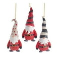 thumbnail image 1 of Gnome Dwarf Christmas Ornament Set - Long Hat Chubby Gnomes Holiday Decorations - 3 Piece Set, 1 of 6