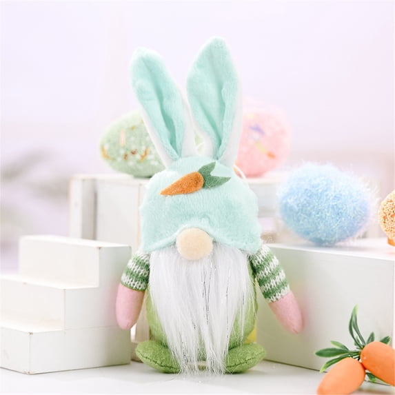 Gnome Easter Decorations, Easter Bunny Gnomes Ornaments, Bunny Easter Gnomes For -Table Decoration