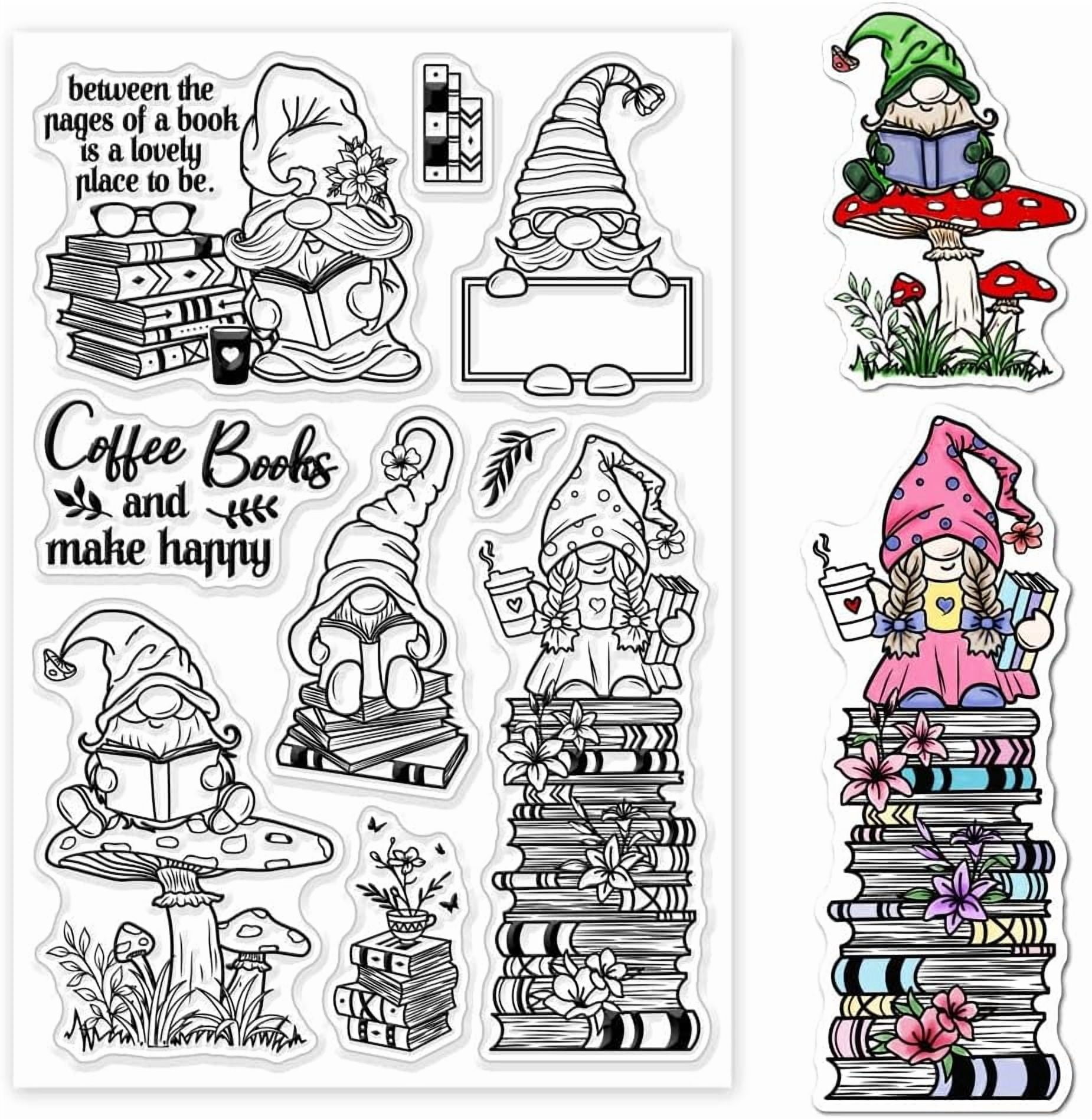 Gnome Elf Clear Stamps for DIY Scrapbooking Book Mushroom Silicone ...