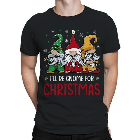 Gnome For Christmas T-Shirt Men -Smartprints Designs, Male Large