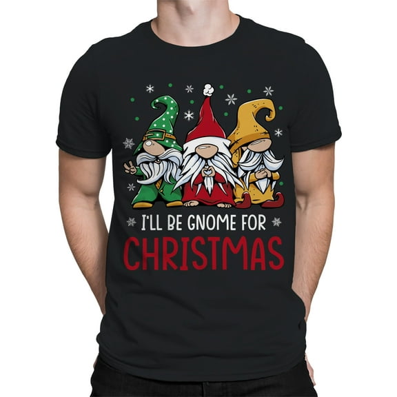 Gnome For Christmas T-Shirt Men -Smartprints Designs, Male Large