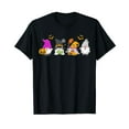 thumbnail image 1 of Gnome Halloween Shirts Women Halloween Gnomes Costume Black T-Shirt Crew Neck Tee, 1 of 5
