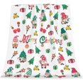 thumbnail image 1 of Gnome Merry Chrismas Throw Blanket, Cute Soft Ligtweight Blanket, Durable Cozy Flannel Blanket for Baby Kids Xmas Gift Home Decor 40x50 inches, 1 of 6
