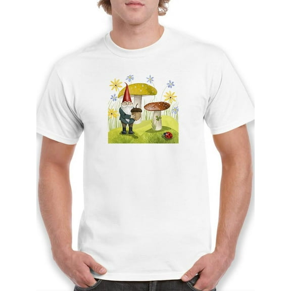 Gnome Neighbors I. T-Shirt Men -Grace Popp Designs, Male x-Large