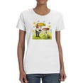 thumbnail image 1 of Gnome Neighbors I. T-Shirt Women -Grace Popp Designs, Female x-Large, 1 of 4