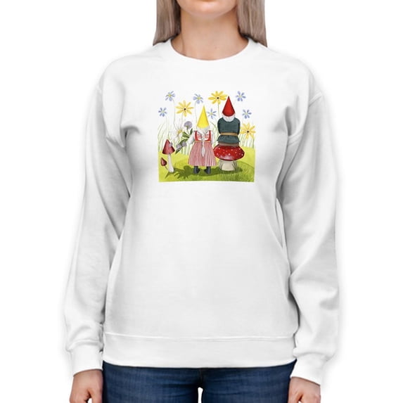 Gnome Neighbors Iii Sweatshirt Women -Grace Popp Designs, Female 3X-Large