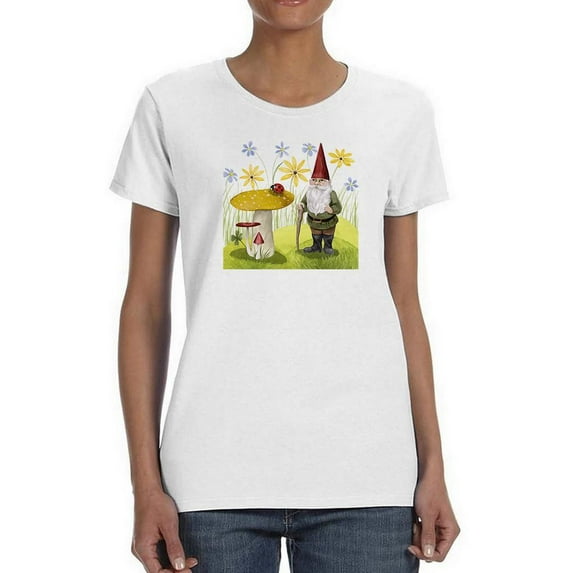 Gnome Neighbors Iv. T-Shirt Women -Grace Popp Designs, Female 3X-Large