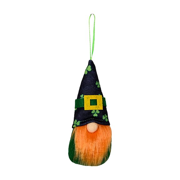 Gnome No Face Ornament, Green Leaf Tip Hat Gnome Mini Hanging Decoration F Style, For Home Garden Office Christmas Party Decoration