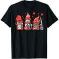 thumbnail image 1 of Gnome Nurse Scrub Valentine RN ICU ER Valentines Day Women T-Shirt, 1 of 3