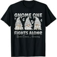 thumbnail image 1 of Gnome One Fights Alone Gray| Brain Cancer Awareness T-Shirt, 1 of 4